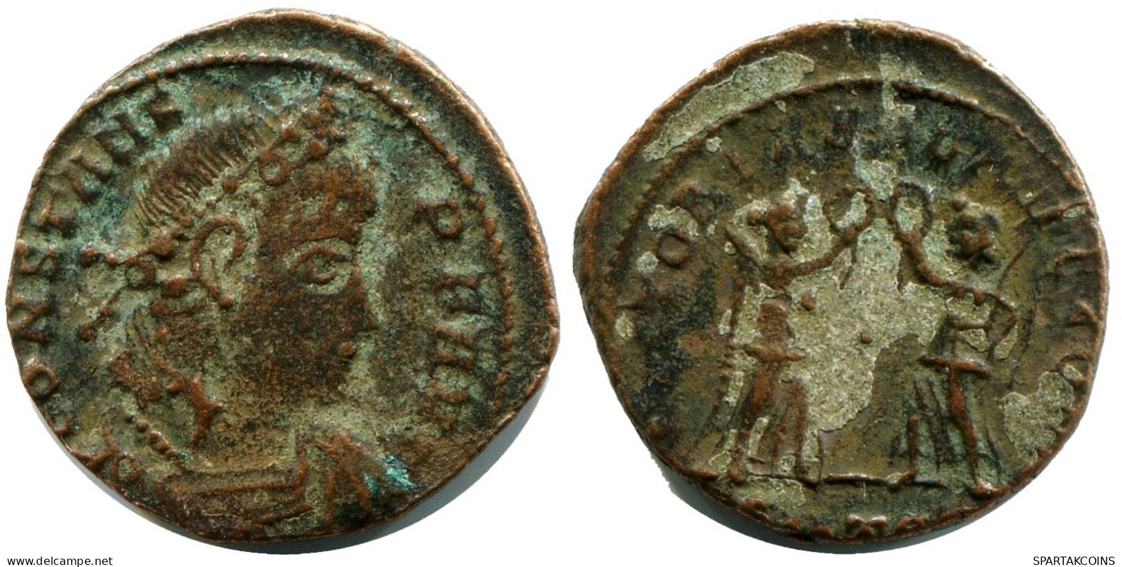 CONSTANS MINTED IN THESSALONICA FROM THE ROYAL ONTARIO MUSEUM #ANC11881.14.D.A - The Christian Empire (307 AD To 363 AD)