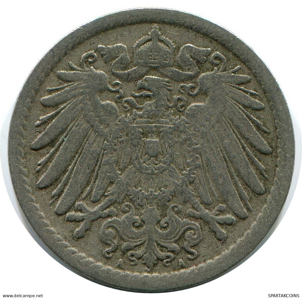 5 PFENNIG 1907 A GERMANY Coin #DB223.U.A - 5 Pfennig