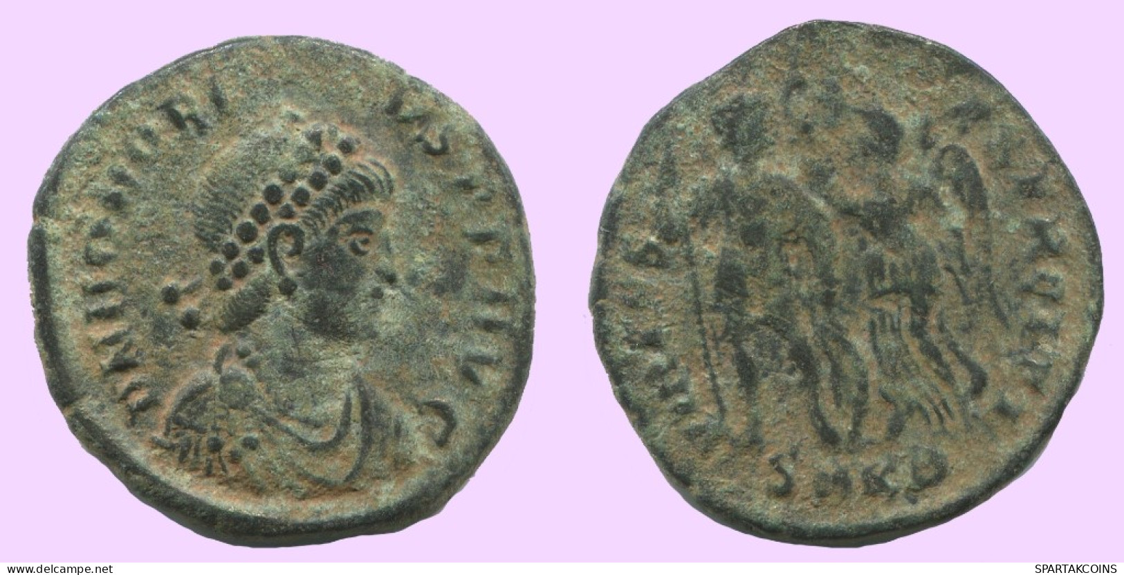 Authentische Antike Spätrömische Münze RÖMISCHE Münze 2.8g/19mm #ANT2397.14.D.A - The End Of Empire (363 AD To 476 AD)