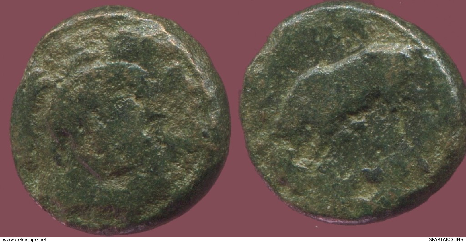 BULL Ancient Authentic Original GREEK Coin 2.2g/12mm #ANT1492.9.U.A - Greek