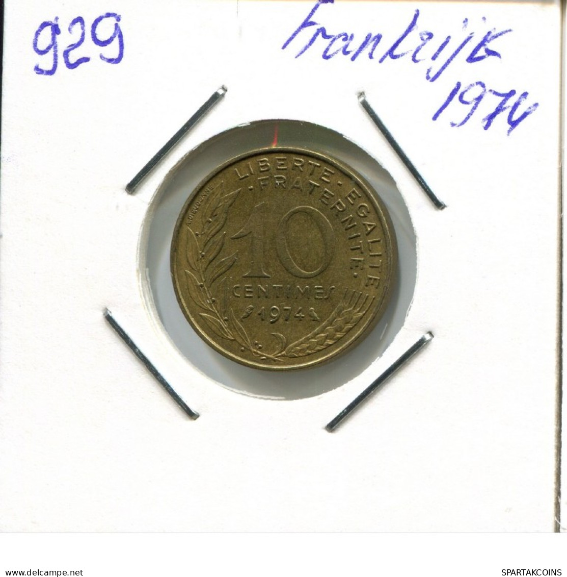 10 CENTIMES 1974 FRANCIA FRANCE Moneda #AN132.E.A - 10 Centimes