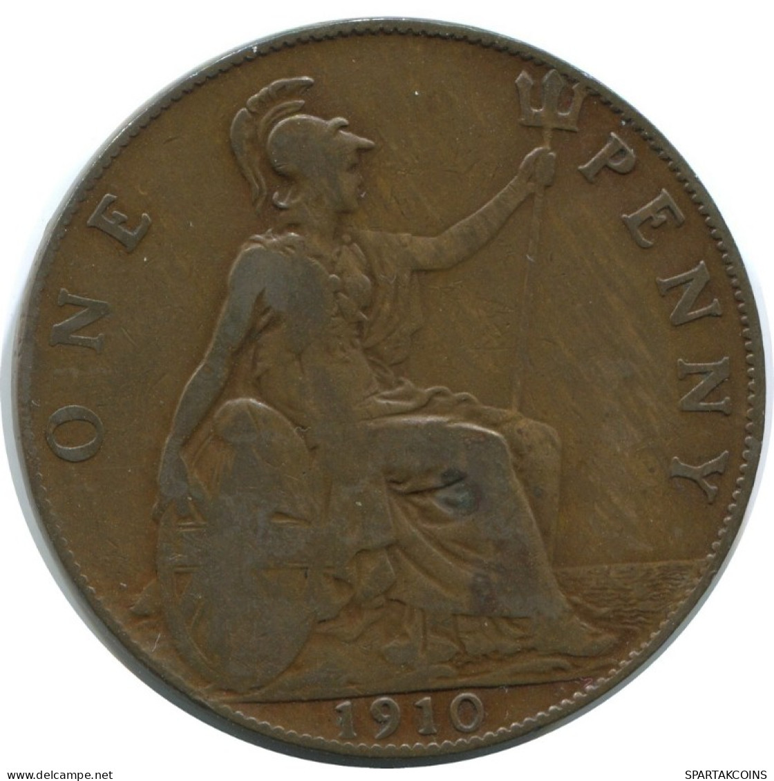 PENNY 1910 UK GREAT BRITAIN Coin #AG866.1.U.A - D. 1 Penny