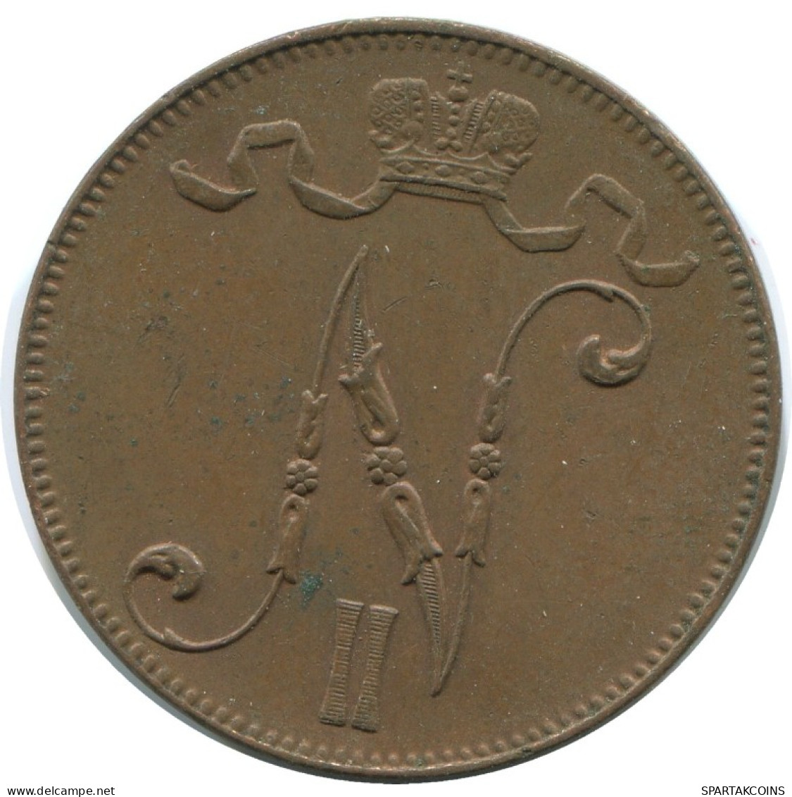 5 PENNIA 1916 FINLANDIA FINLAND Moneda RUSIA RUSSIA EMPIRE #AB231.5.E.A - Finland