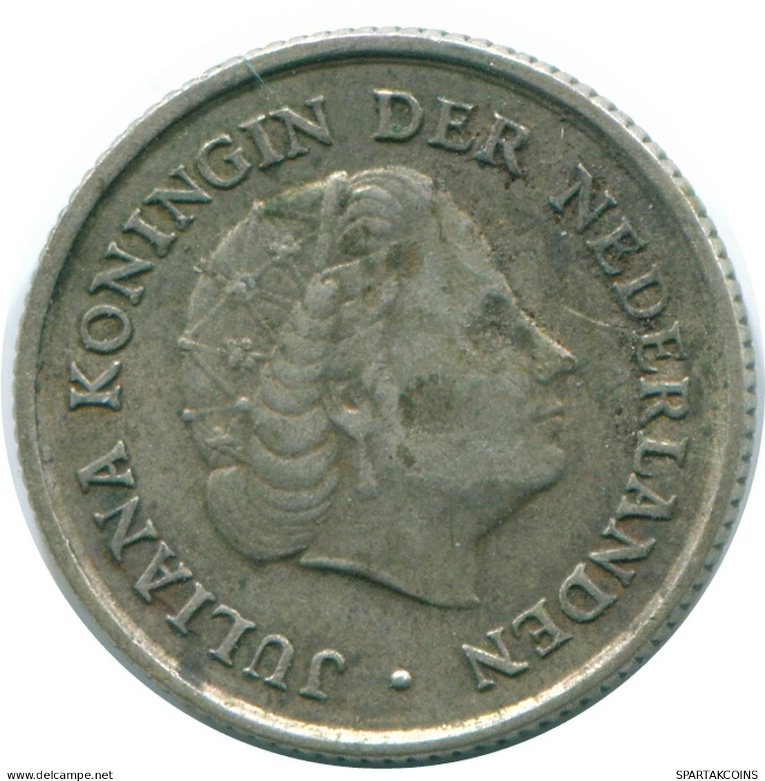 1/10 GULDEN 1963 NETHERLANDS ANTILLES SILVER Colonial Coin #NL12631.3.U.A - Niederländische Antillen