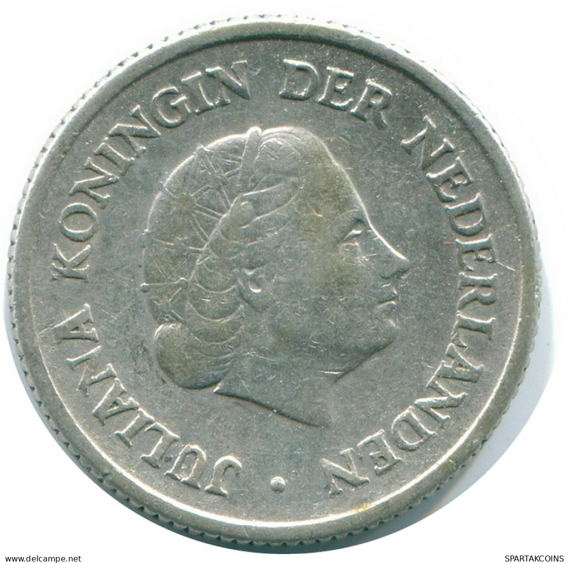 1/4 GULDEN 1956 ANTILLAS NEERLANDESAS PLATA Colonial Moneda #NL10903.4.E.A - Antilles Néerlandaises