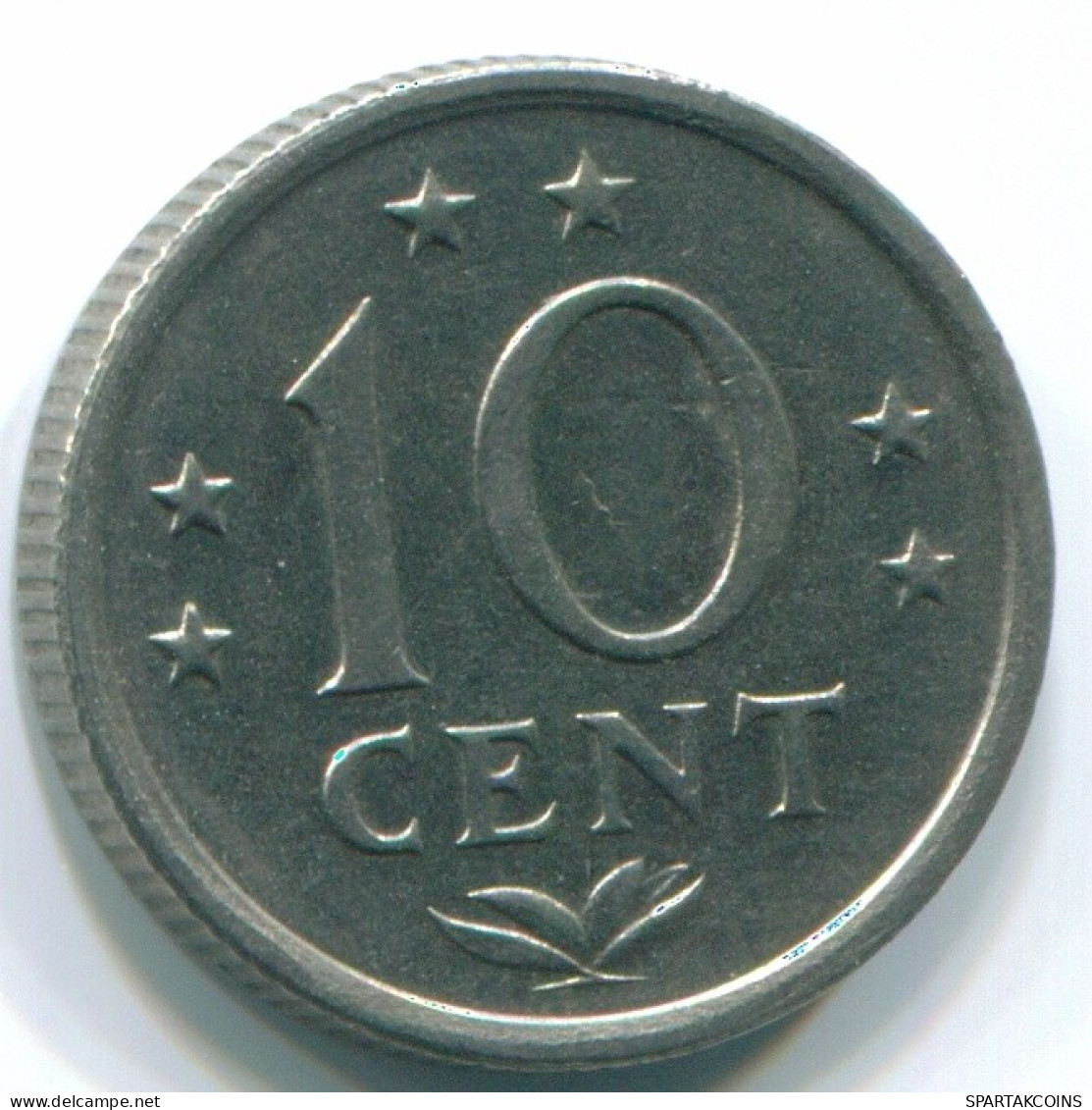 10 CENTS 1970 ANTILLAS NEERLANDESAS Nickel Colonial Moneda #S13351.E.A - Netherlands Antilles