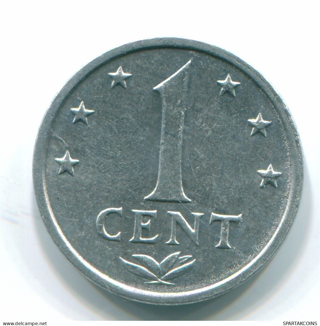 1 CENT 1980 NETHERLANDS ANTILLES Aluminium Colonial Coin #S11183.U.A - Antilles Néerlandaises