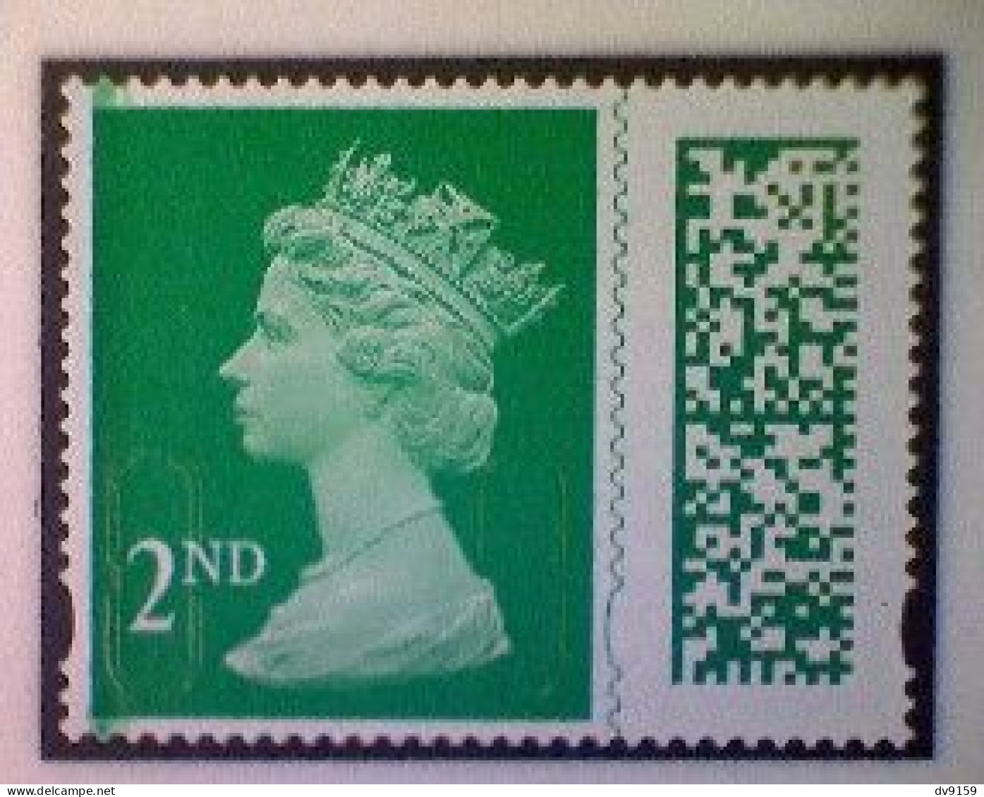 Great Britain, Scott MH500, Used (o), 2022 Machin (MEIL/M22L), Queen Elizabeth II, 2nd, Emerald - Série 'Machin'