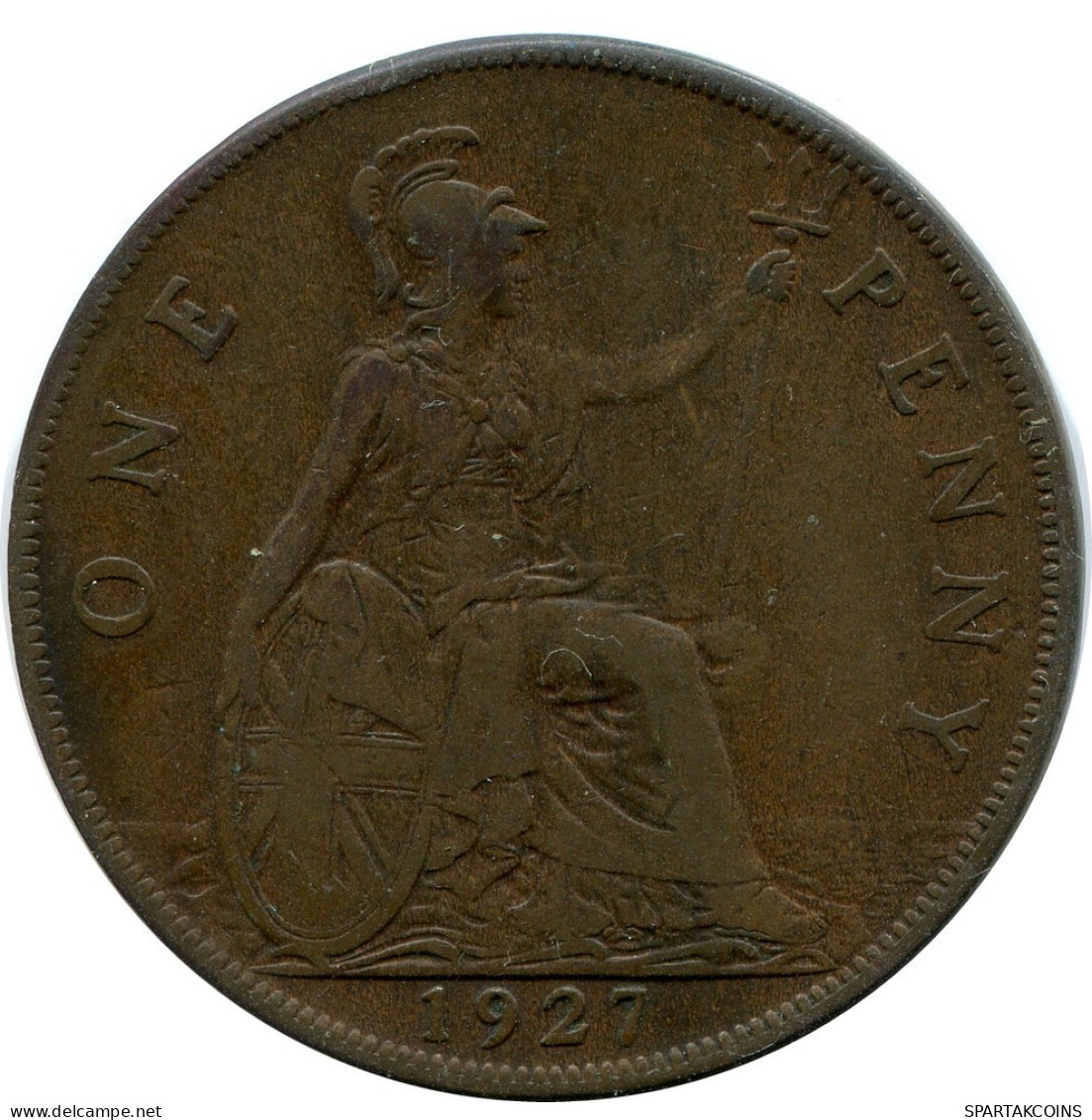 PENNY 1927 UK GRANDE-BRETAGNE GREAT BRITAIN Pièce #AZ715.F.A - D. 1 Penny