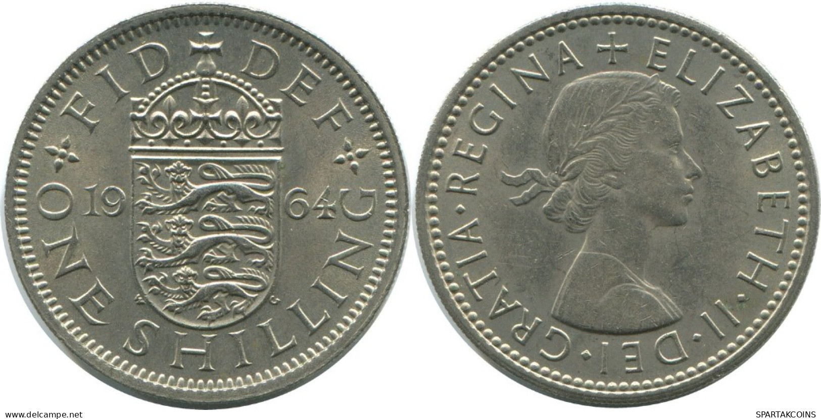 SHILLING 1964 UK GROßBRITANNIEN GREAT BRITAIN Münze #AG992.1.D.A - I. 1 Shilling