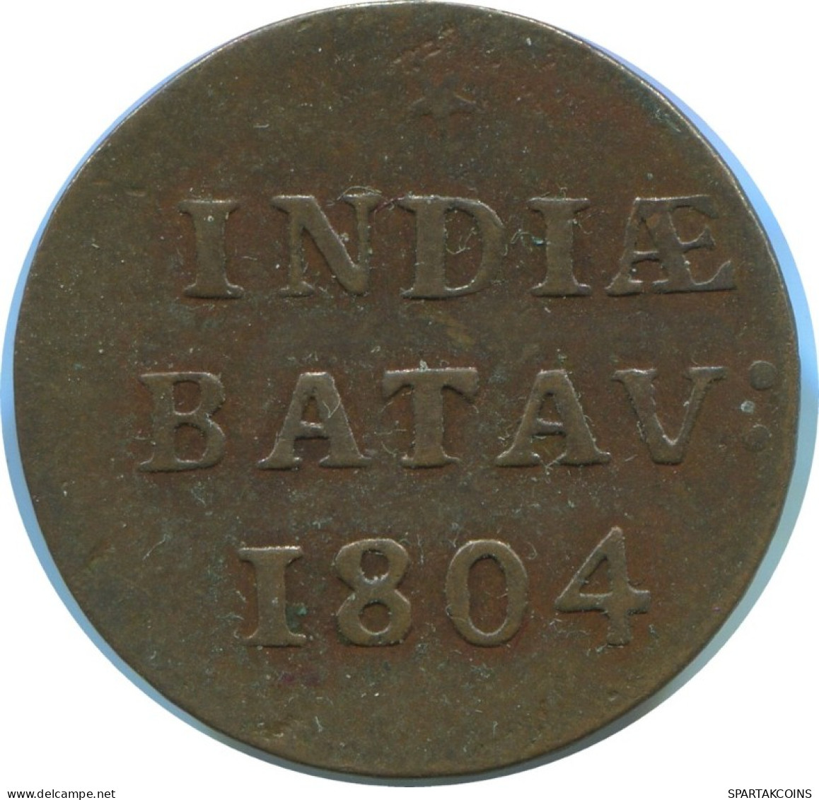 1804 BATAVIA 1 DUIT NEERLANDÉS NETHERLANDS EAST INDIA #AE834.27.E.A - Indes Néerlandaises