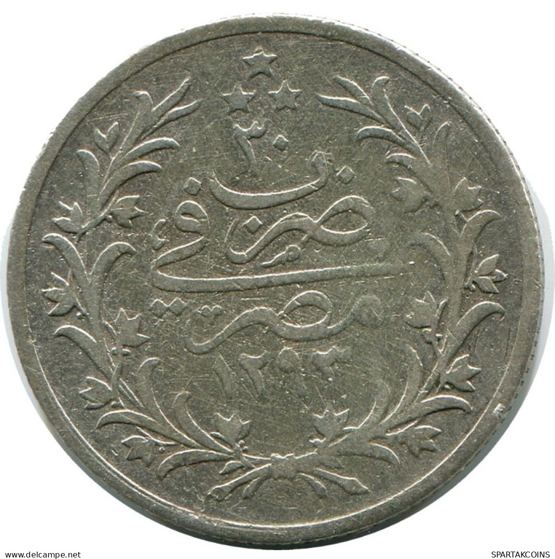 2 QIRSH 1894 ÄGYPTEN EGYPT Islamisch Münze #AH264.10.D.A - Aegypten