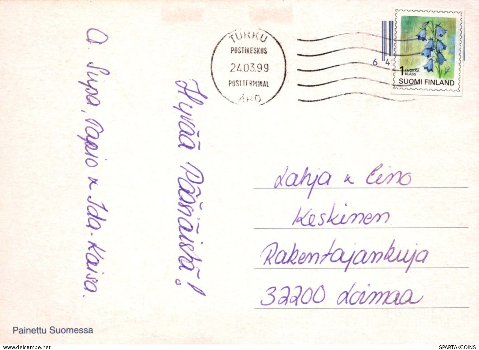 PASCUA POLLO HUEVO Vintage Tarjeta Postal CPSM #PBP143.A - Ostern