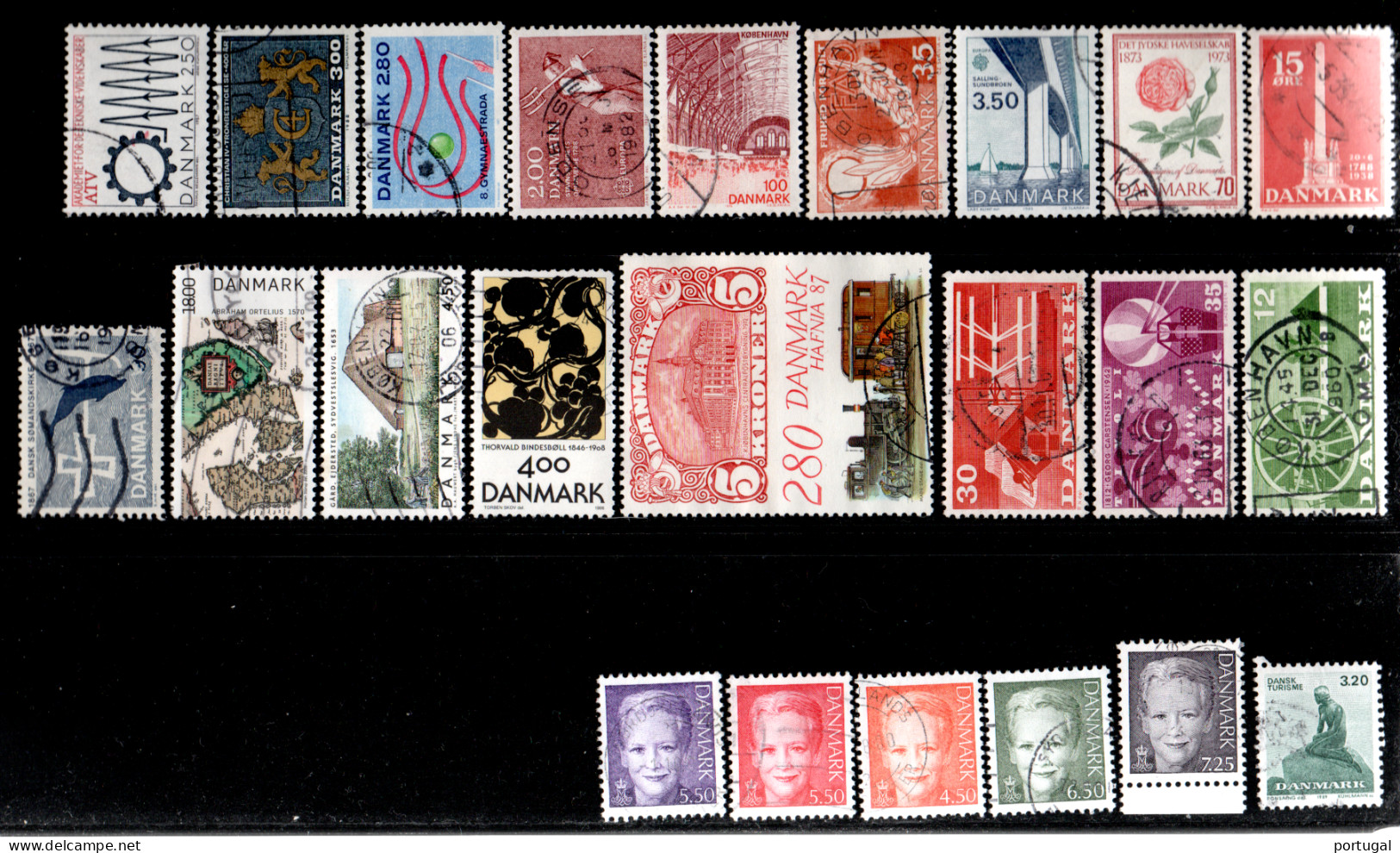 Danemark  ( 120 Timbres ) - OBLITERE - Collections