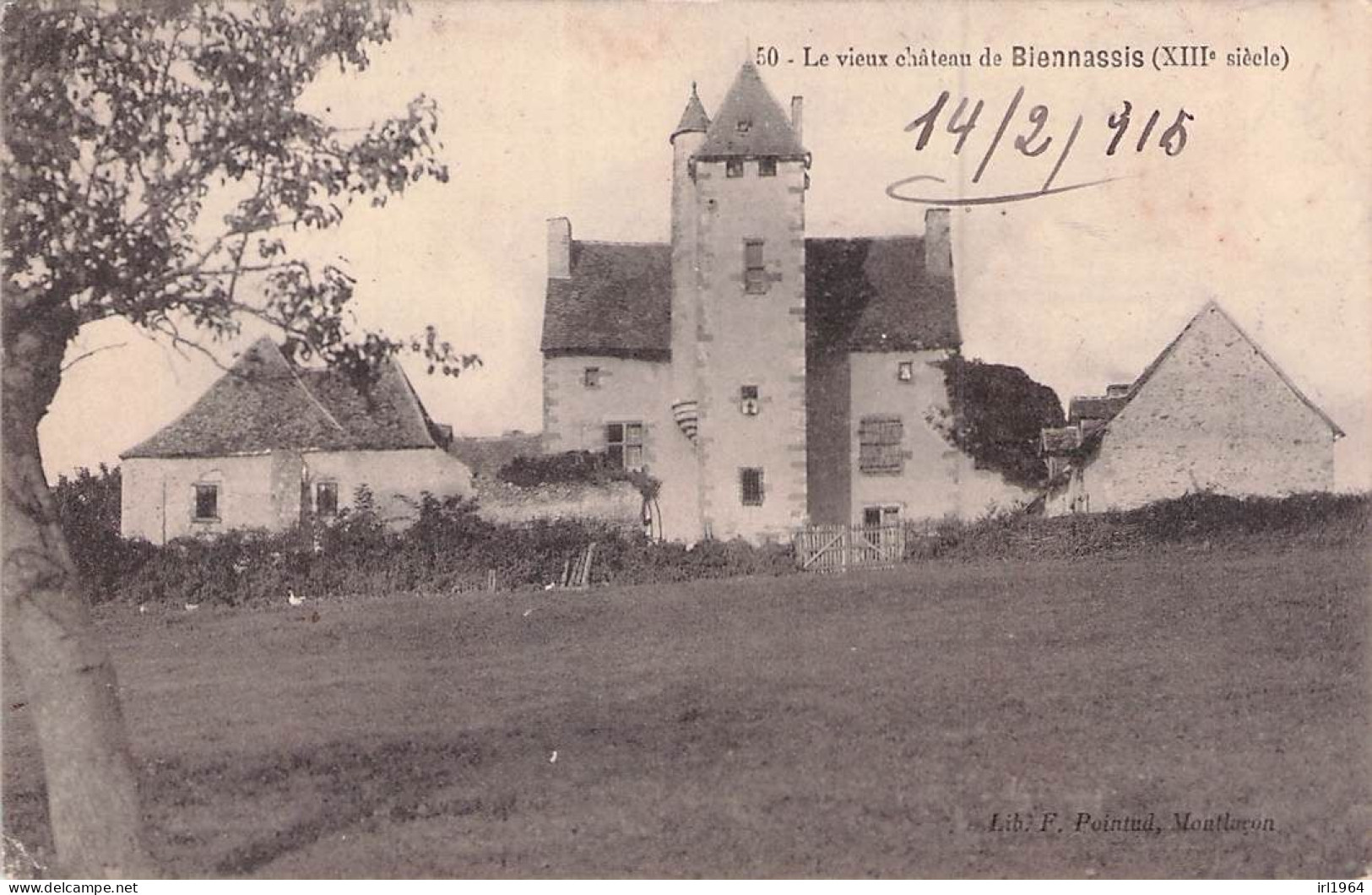 MONTLUCON LE CHATEAU DE BIEN-ASSIS 1915 - Montlucon