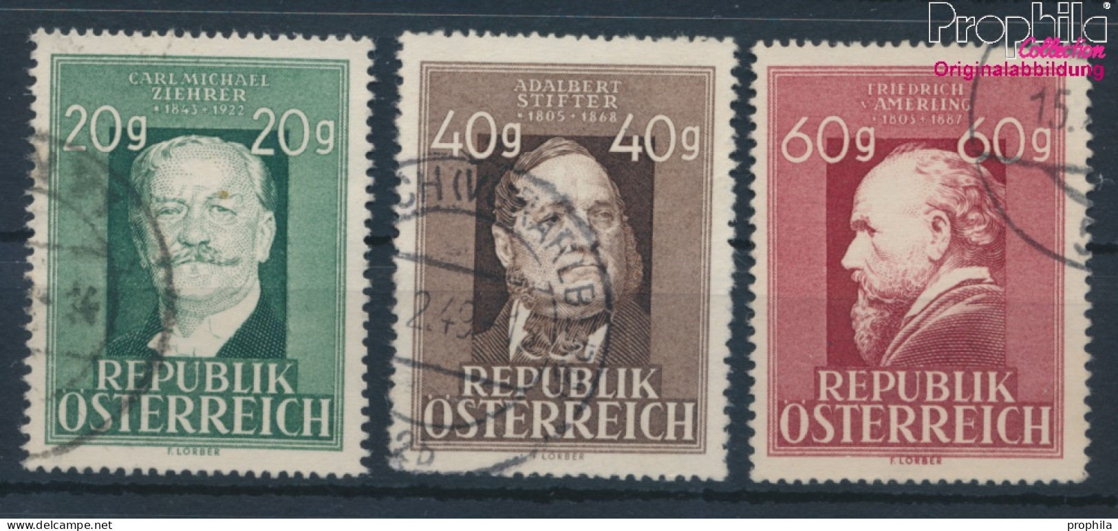 Österreich 855-857 (kompl.Ausg.) Gestempelt 1948 Persönlichkeiten (10404688 - Usados