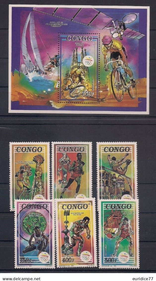 Congo Rep. Popular 1992 - Olympic Games Barcelona 92 Mnh** - Summer 1992: Barcelona