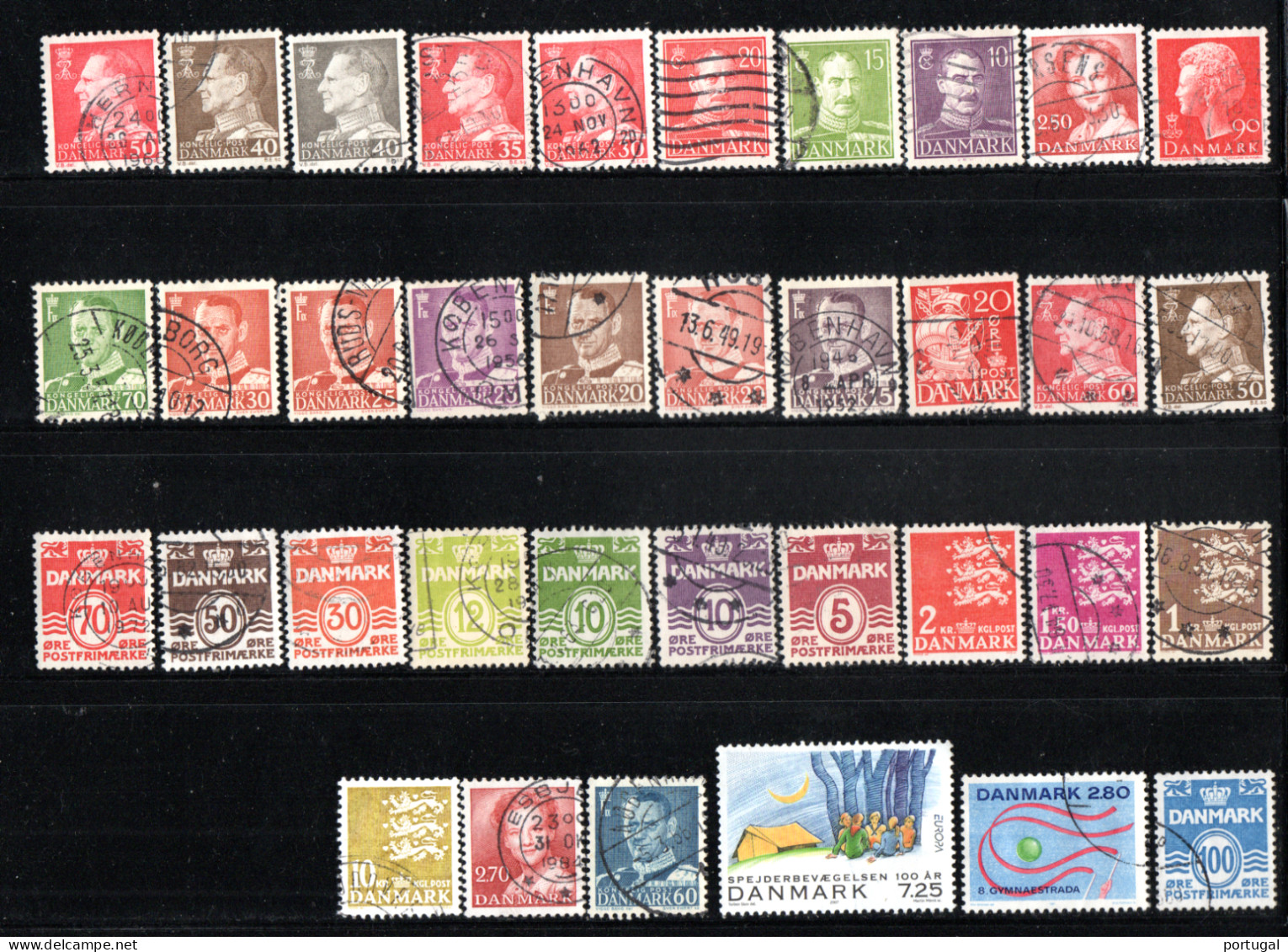 Danemark  ( 36 Timbres ) - OBLITERE - Collections