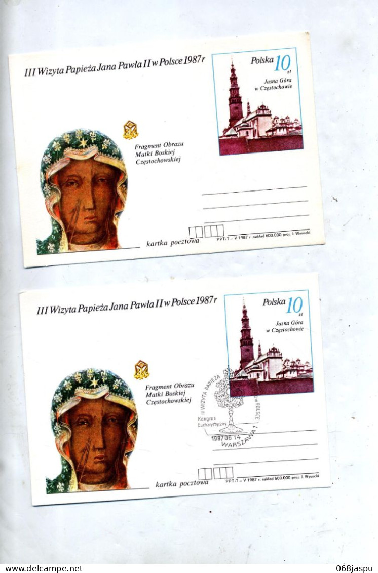 Carte Postale 10 Eglise Neuf Cachet Varsovie - Ganzsachen