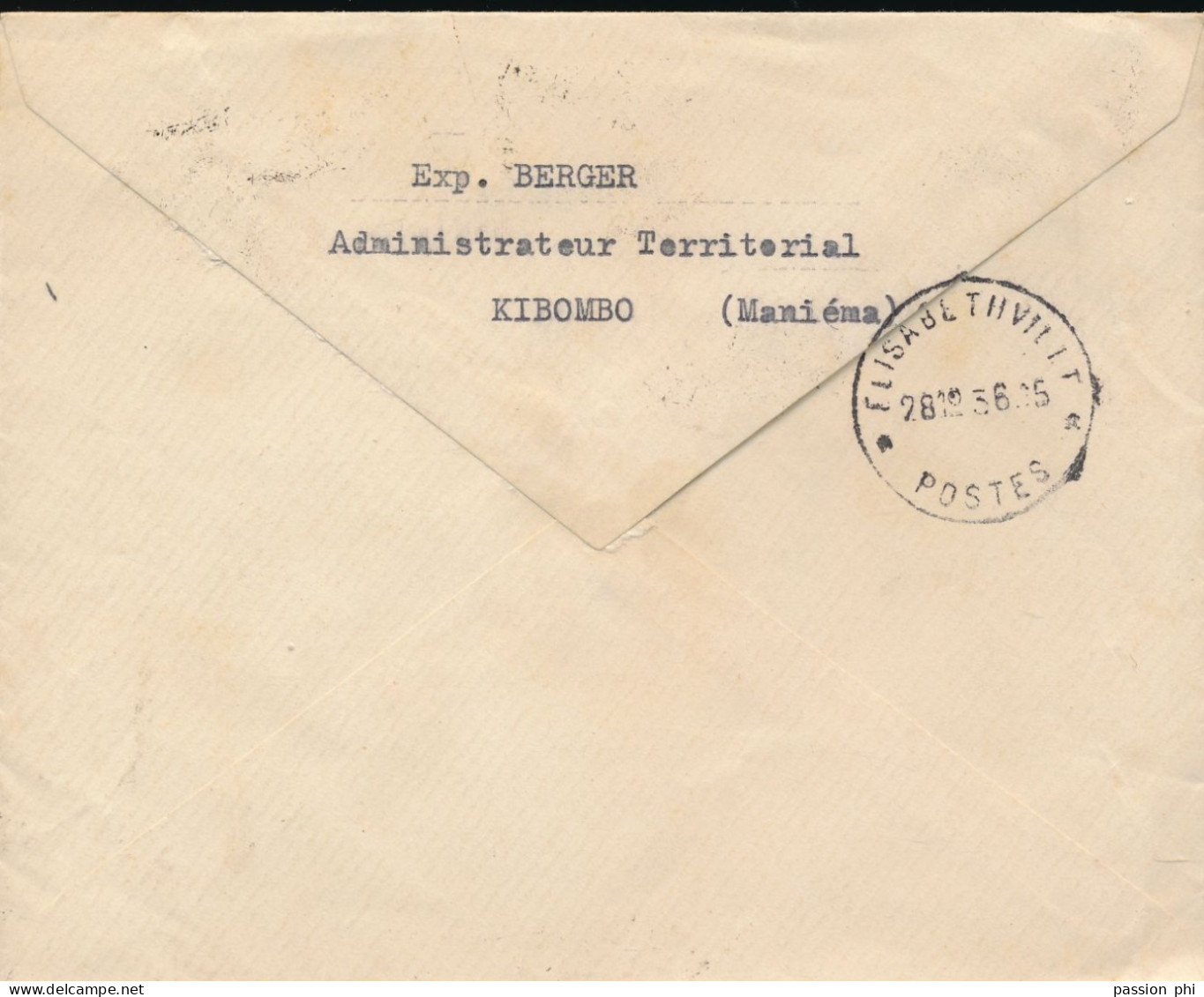 BELGIAN CONGO OKAPI SUR LETTRE RECOMMANDEE EN INTERIEUR DE KASONGO 12.12.38 VERS E/VILLE - Covers & Documents