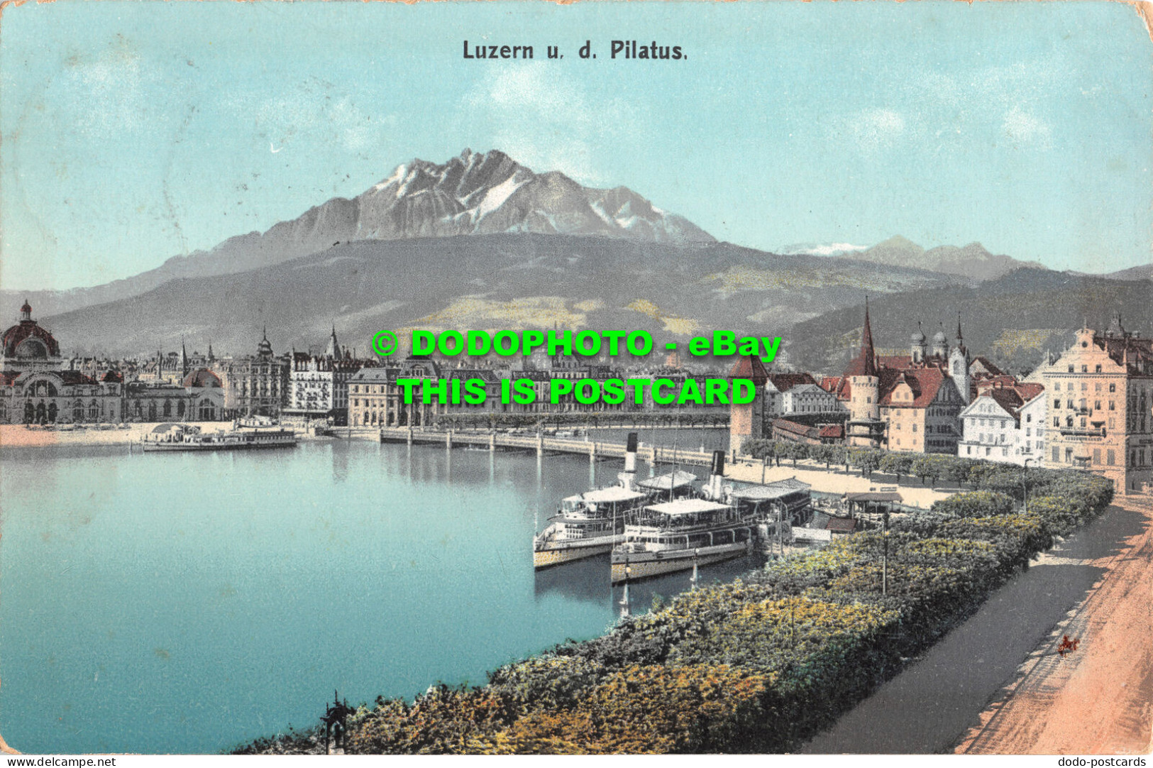 R466254 Luzern U. D. Pilatus. E. Goetz. No. 4001. 1907 - World