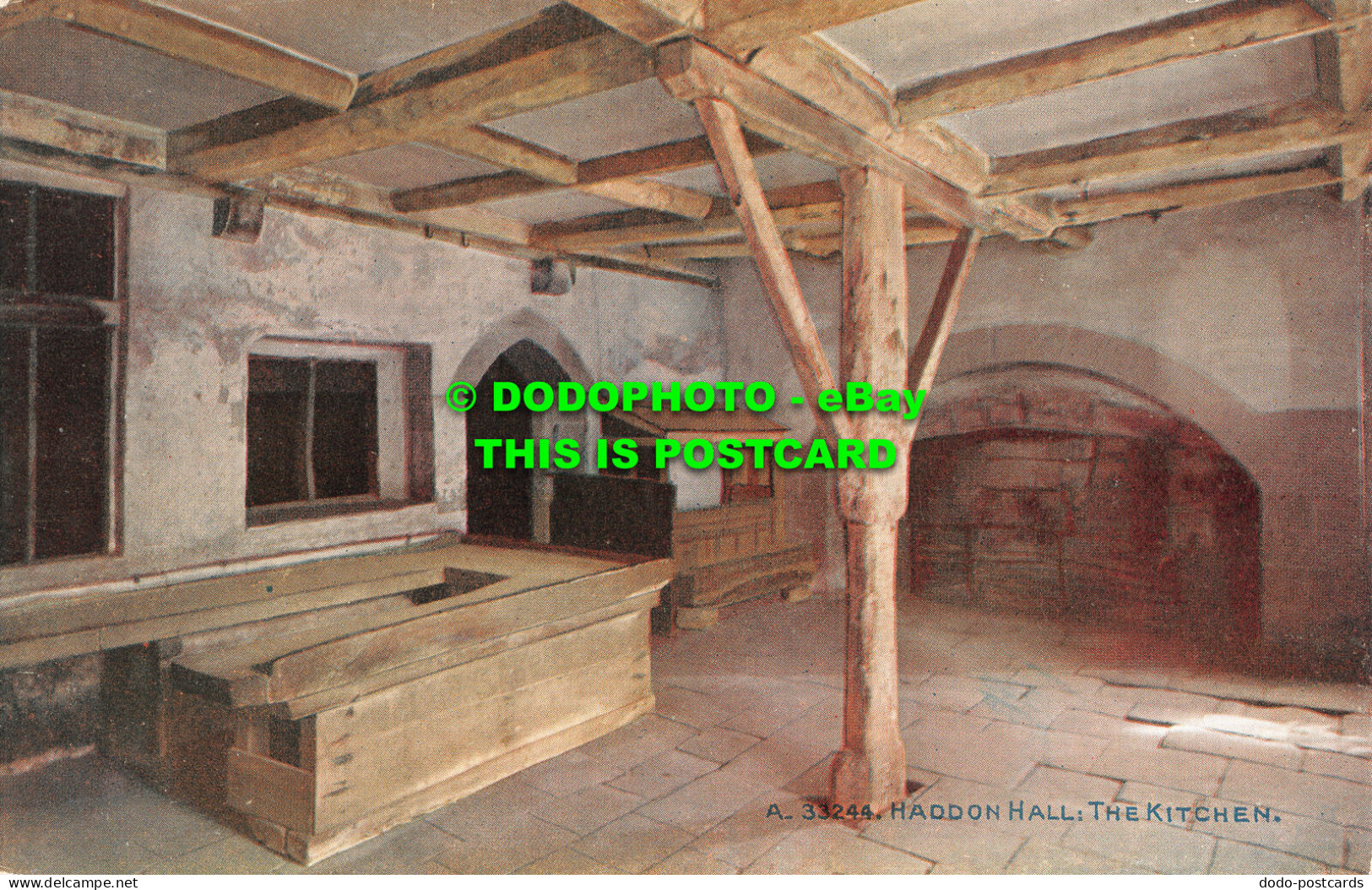 R466255 Haddon Hall. The Kitchen. Photochrom. Celesque Series - World