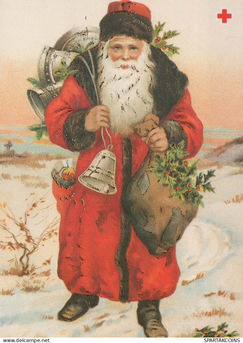 WEIHNACHTSMANN SANTA CLAUS WEIHNACHTSFERIEN Vintage Postkarte CPSM #PAJ652.A - Santa Claus