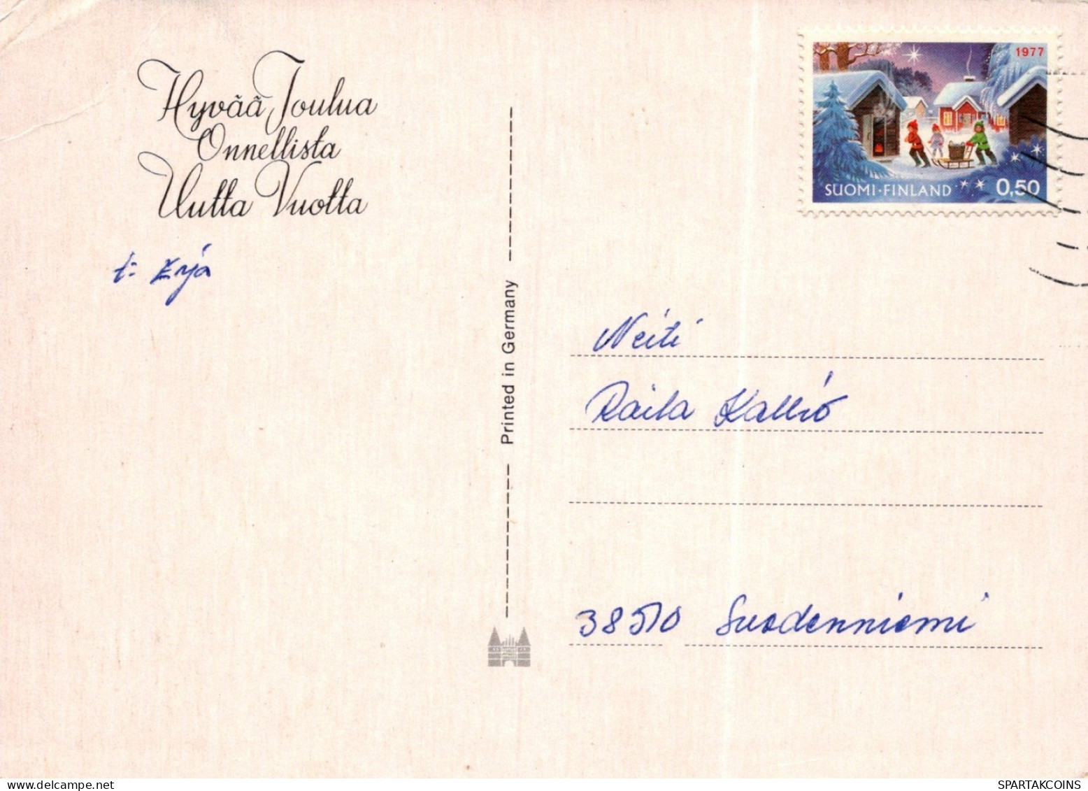 ANGE NOËL Vintage Carte Postale CPSM #PAJ007.A - Engel