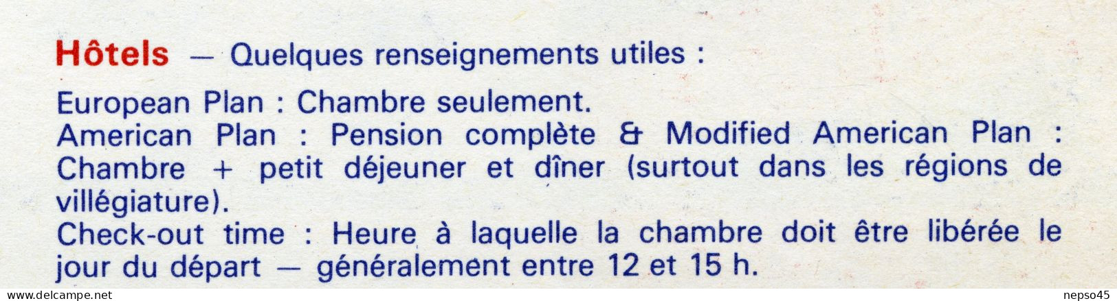 Dépliant touristique.Amérique.Bicentenaire des Etats-Unis.éléments de comparaison Europe / U.S.A ( vie quotidienne )