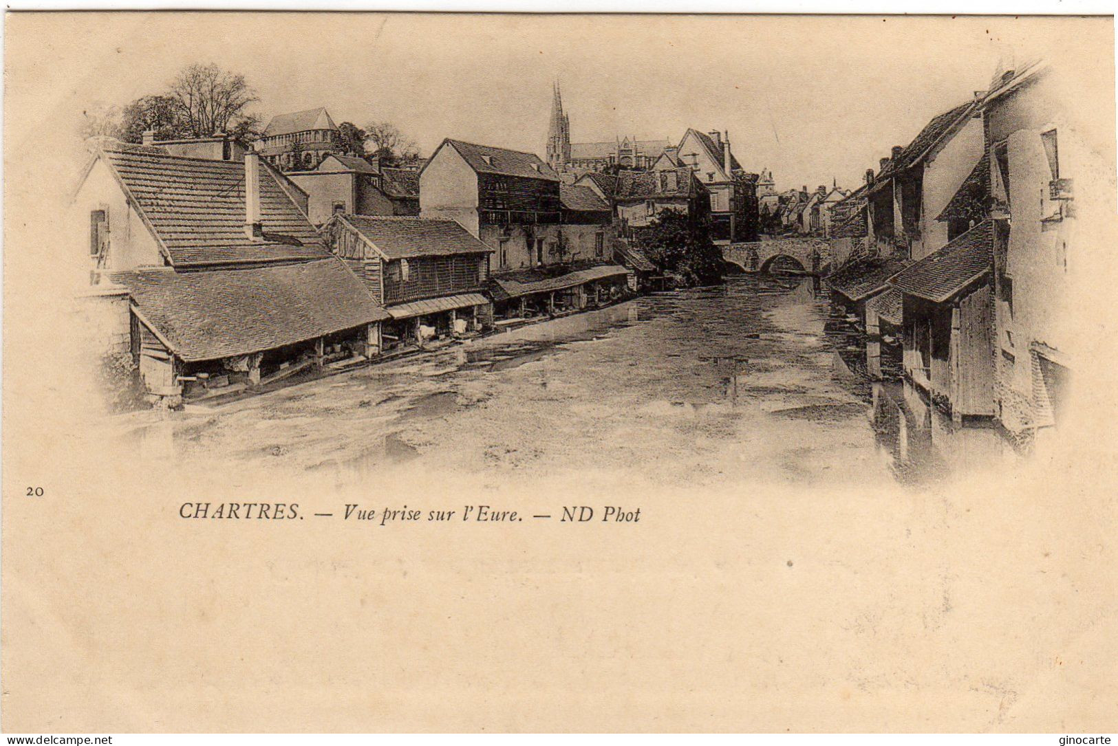 Chartres Vue Prise Sur L'eure - Chartres