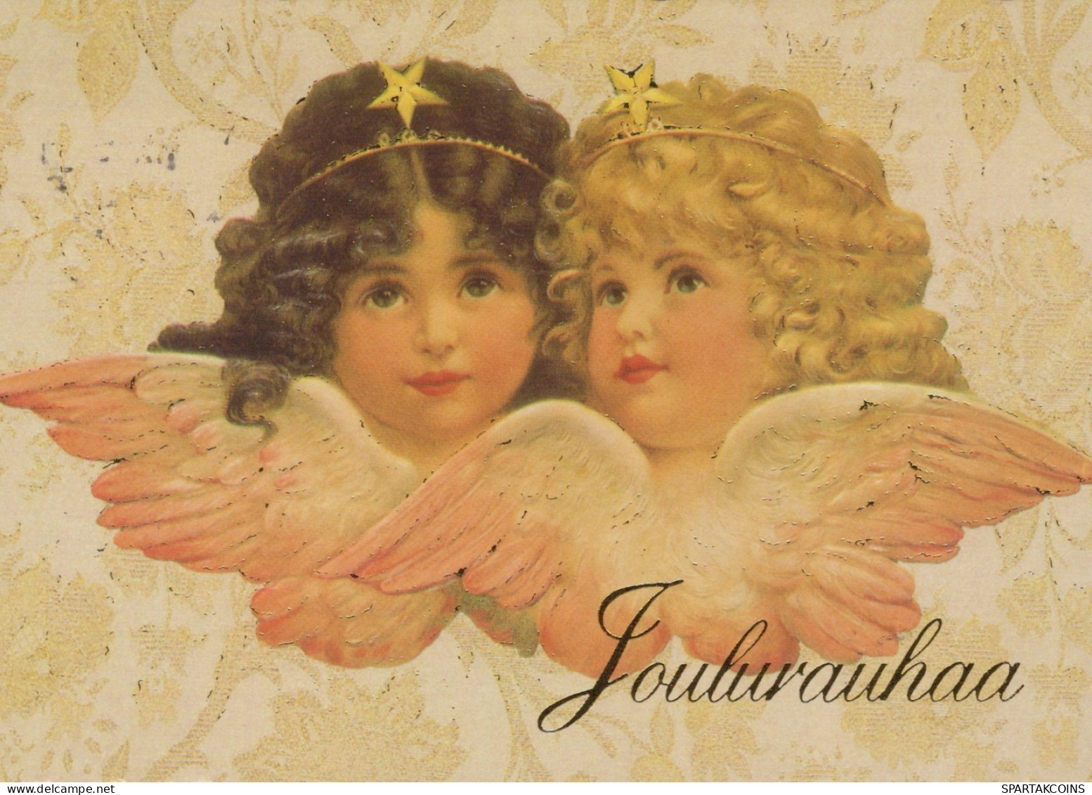 ANGEL CHRISTMAS Holidays Vintage Postcard CPSM #PAH054.A - Angels