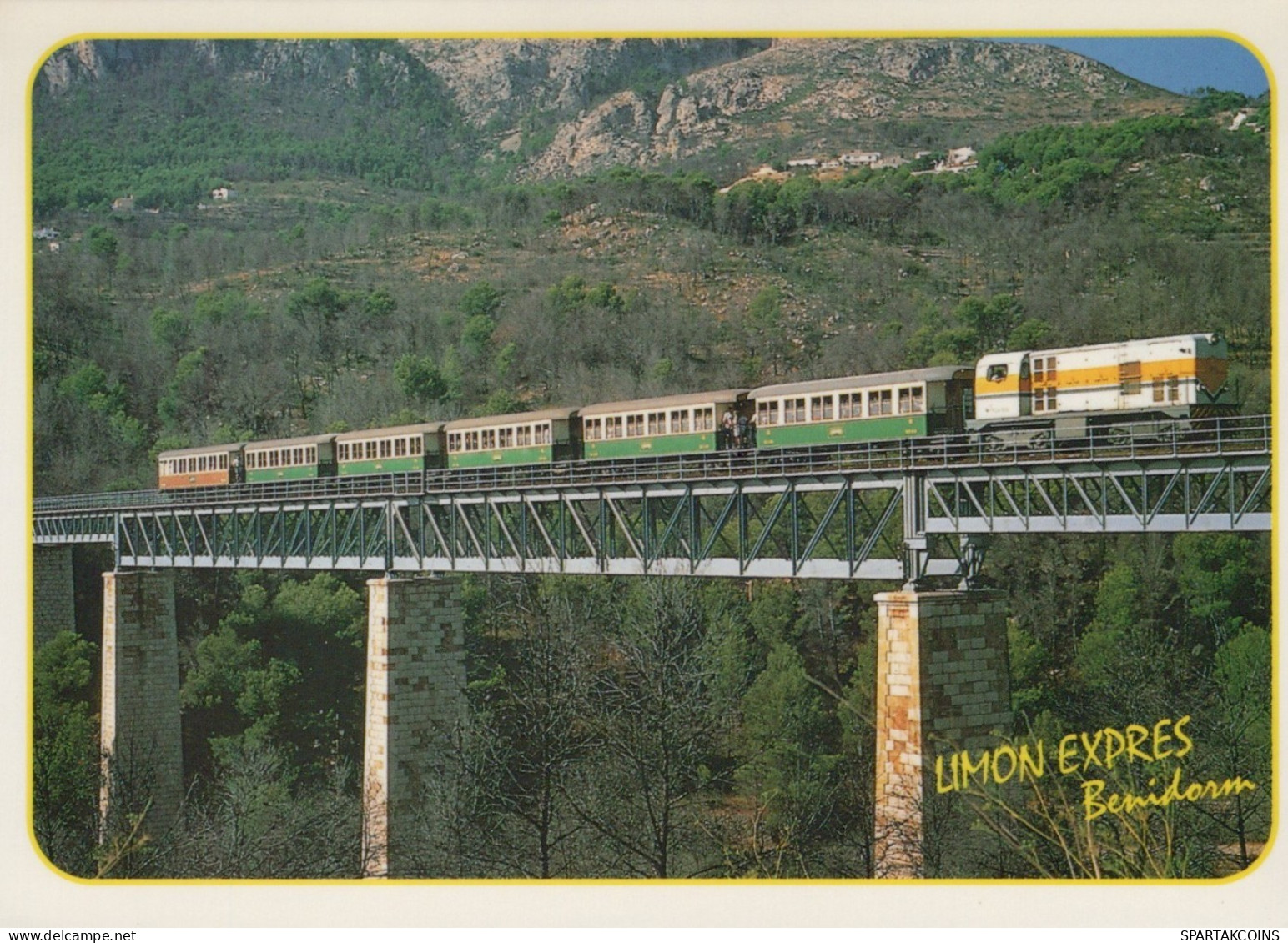 TRENO TRASPORTO FERROVIARIO Vintage Cartolina CPSM #PAA761.A - Trains