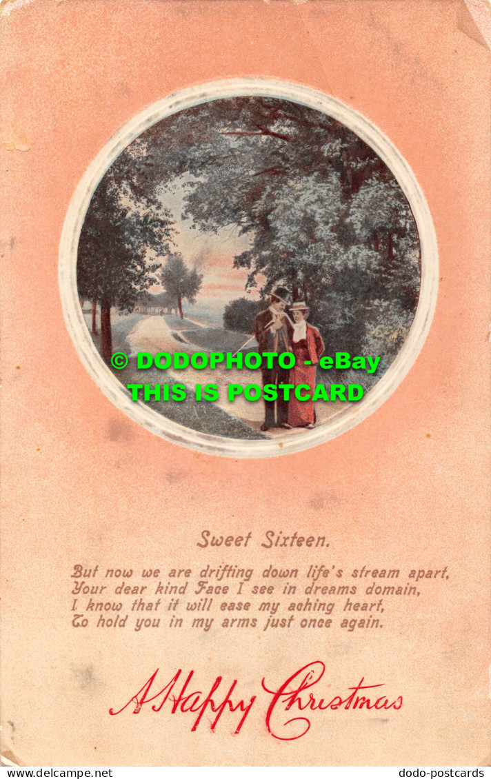 R466526 A Happy Christmas. Sweet Sixteen. Man And Woman. Giesen Bros. The Falcon - World