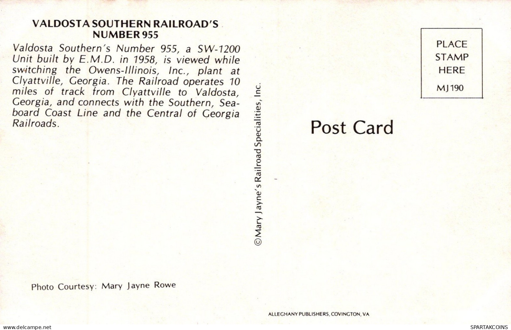 ZUG Schienenverkehr Eisenbahnen Vintage Ansichtskarte Postkarte CPSMF #PAA606.A - Eisenbahnen