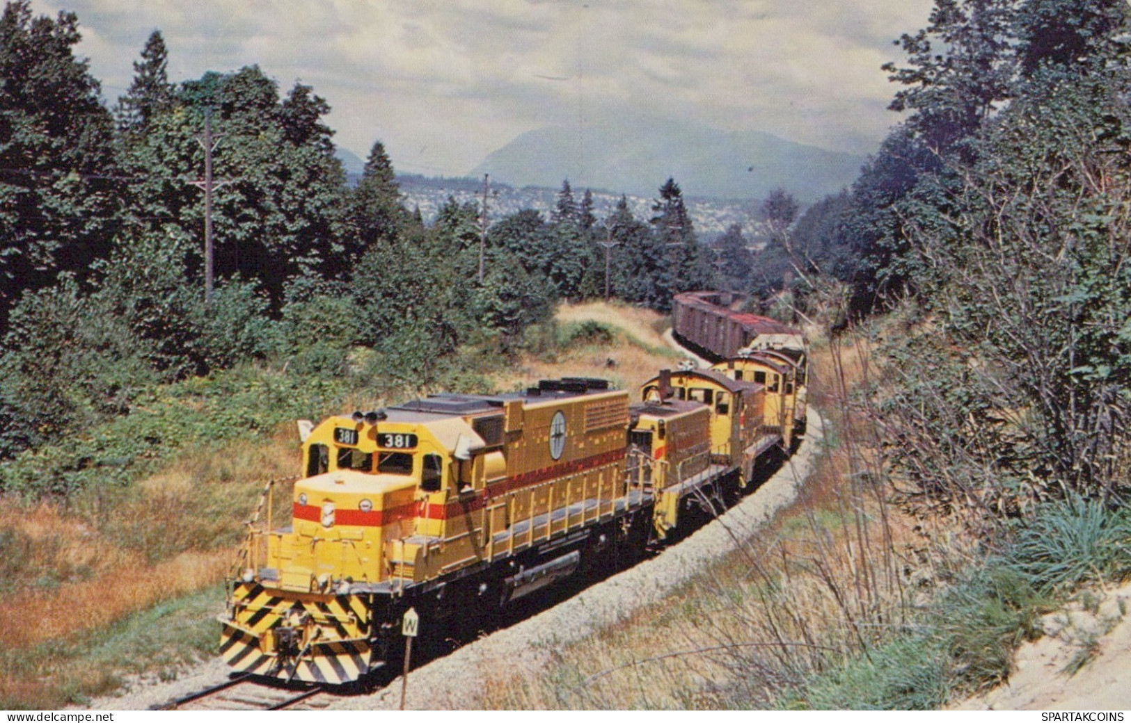 TRAIN RAILWAY Transport Vintage Postcard CPSMF #PAA491.A - Trains
