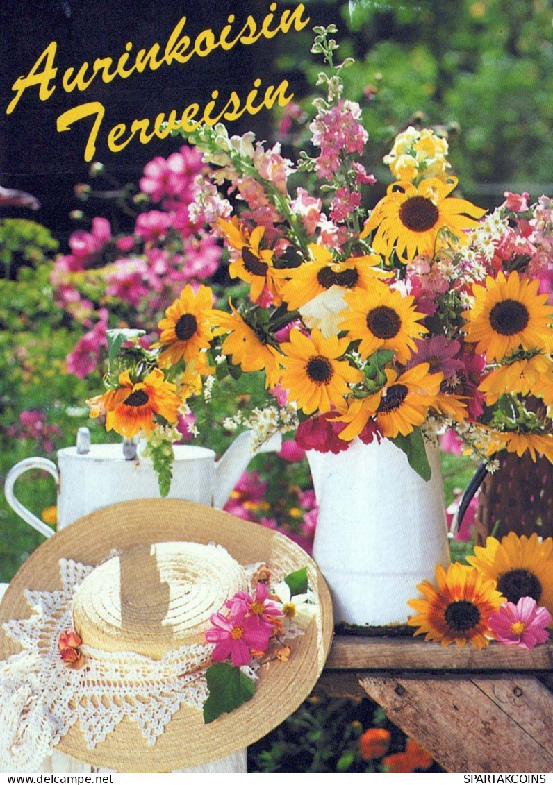 FLOWERS Vintage Postcard CPSM #PBZ389.A - Fleurs