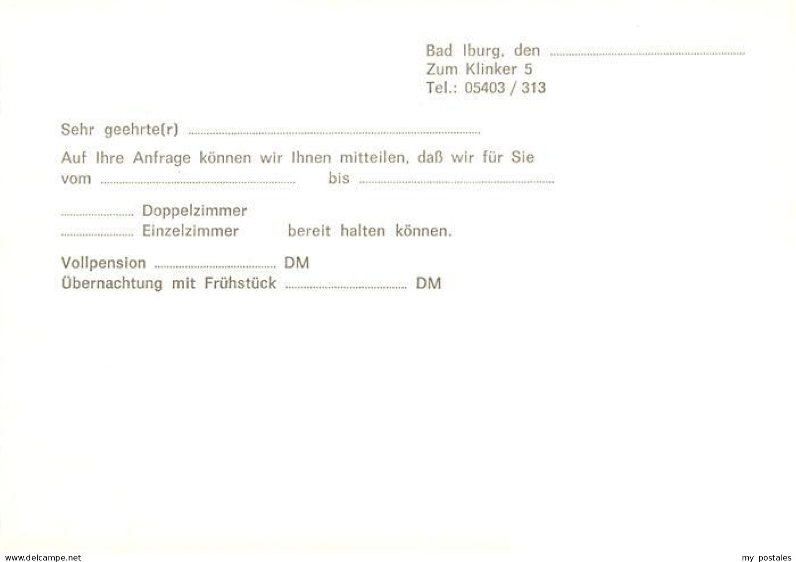 73905049 Bad Iburg Pension Niedersaechsischer Hof Gastraeume - Other & Unclassified