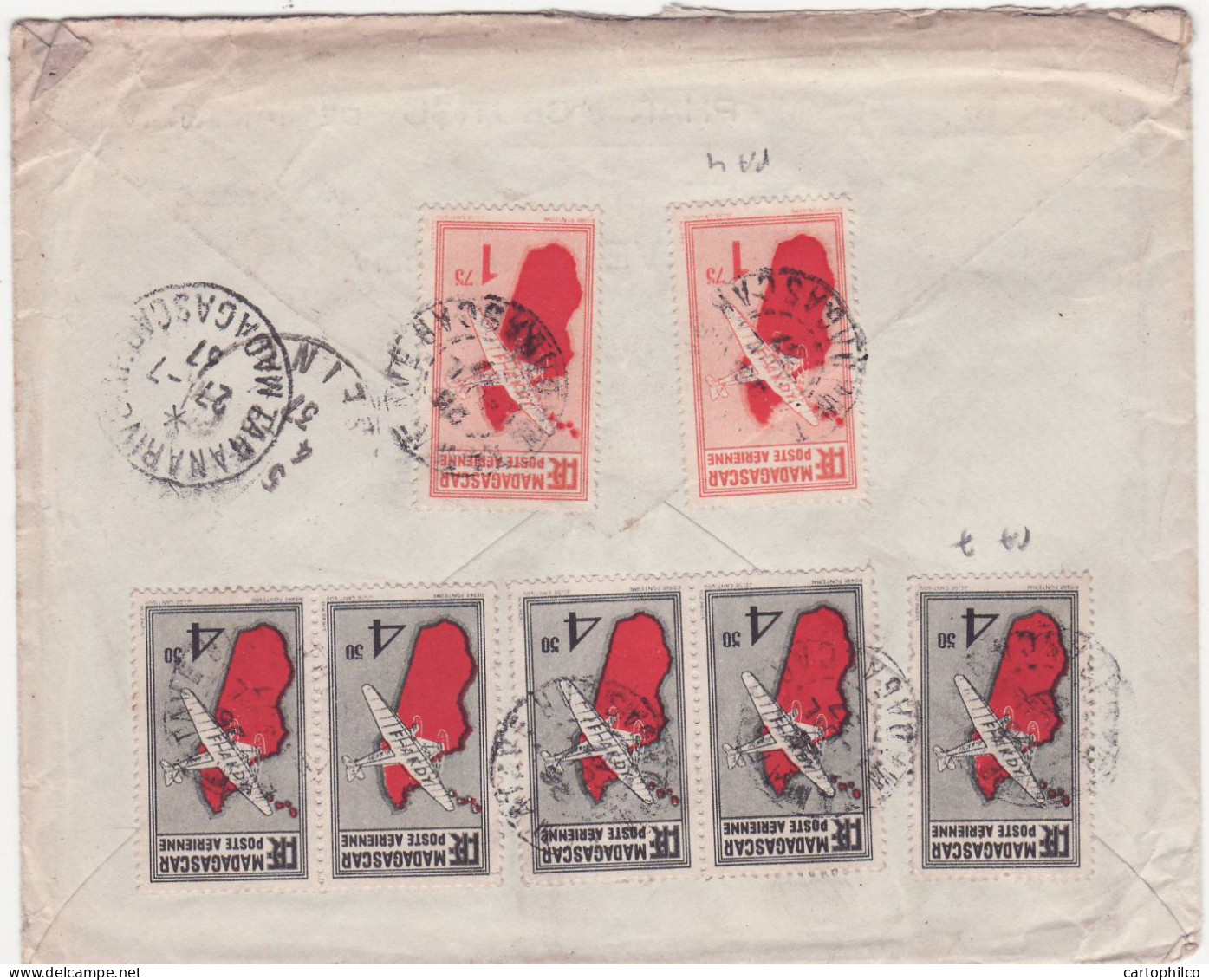 Madagascar Lettre Tamatave Louis Robin Pharmacien Pour Clamart + Aff Au Dos - Storia Postale