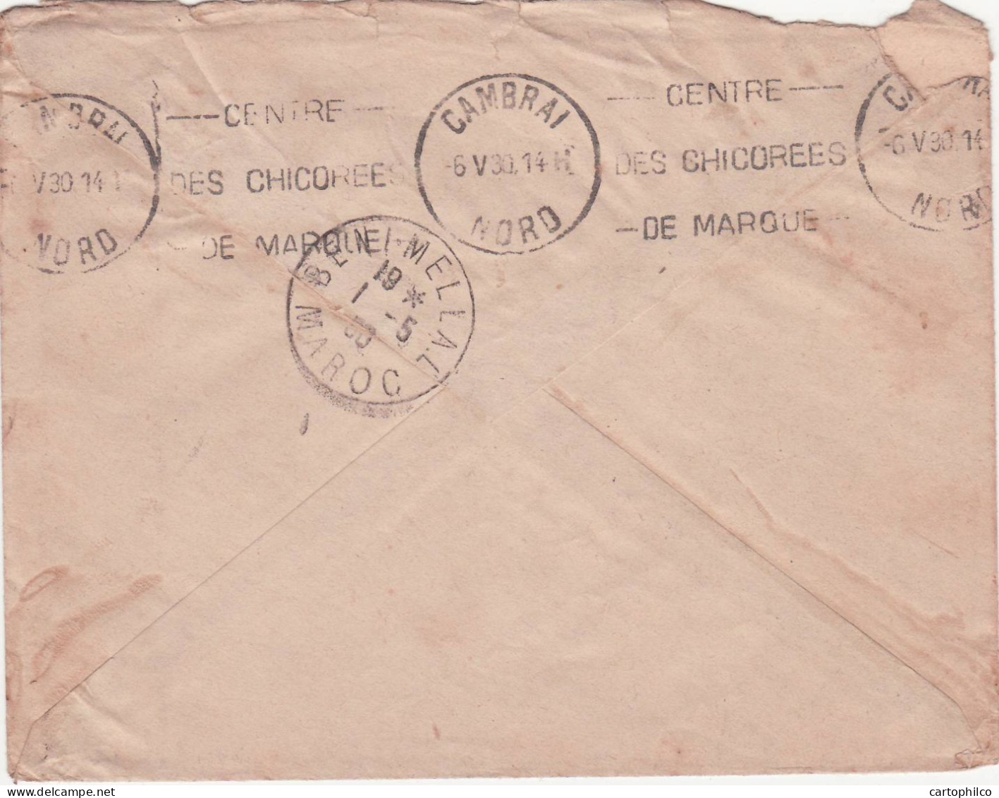 Maroc Ouaduizeght 1930 Lettre Pour Cambrai - Covers & Documents