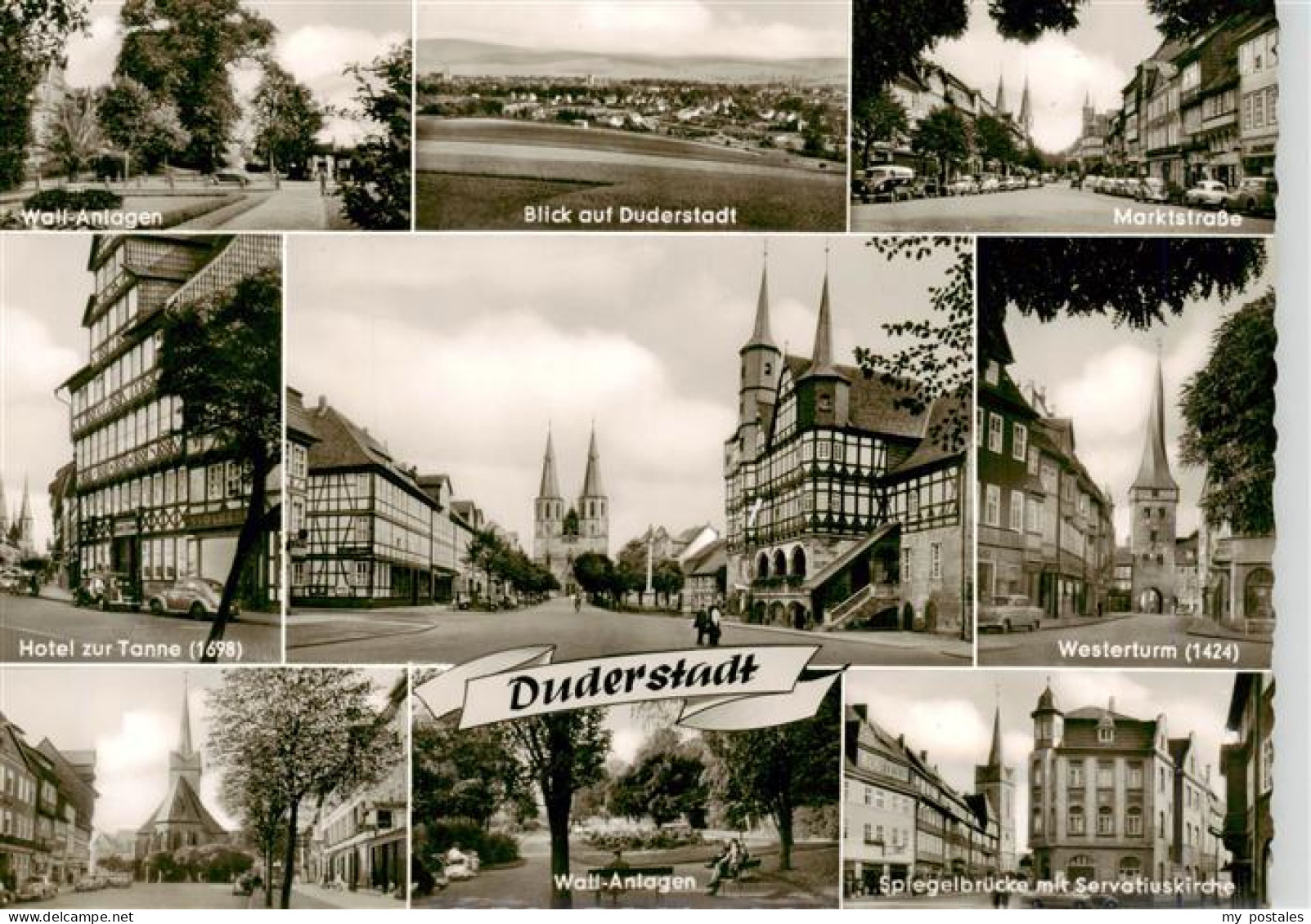 73905044 Duderstadt Wall Anlagen Panorama Marktstrasse Hotel Zur Tanne Westertur - Duderstadt