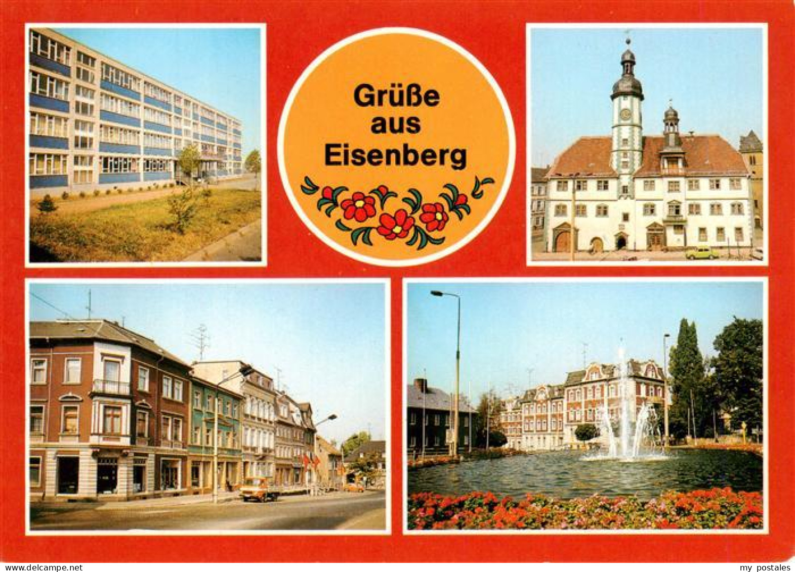 73905036 Eisenberg  Thueringen Georg Kunze Oberschule Rathaus Ernst Thaelmann Pl - Eisenberg