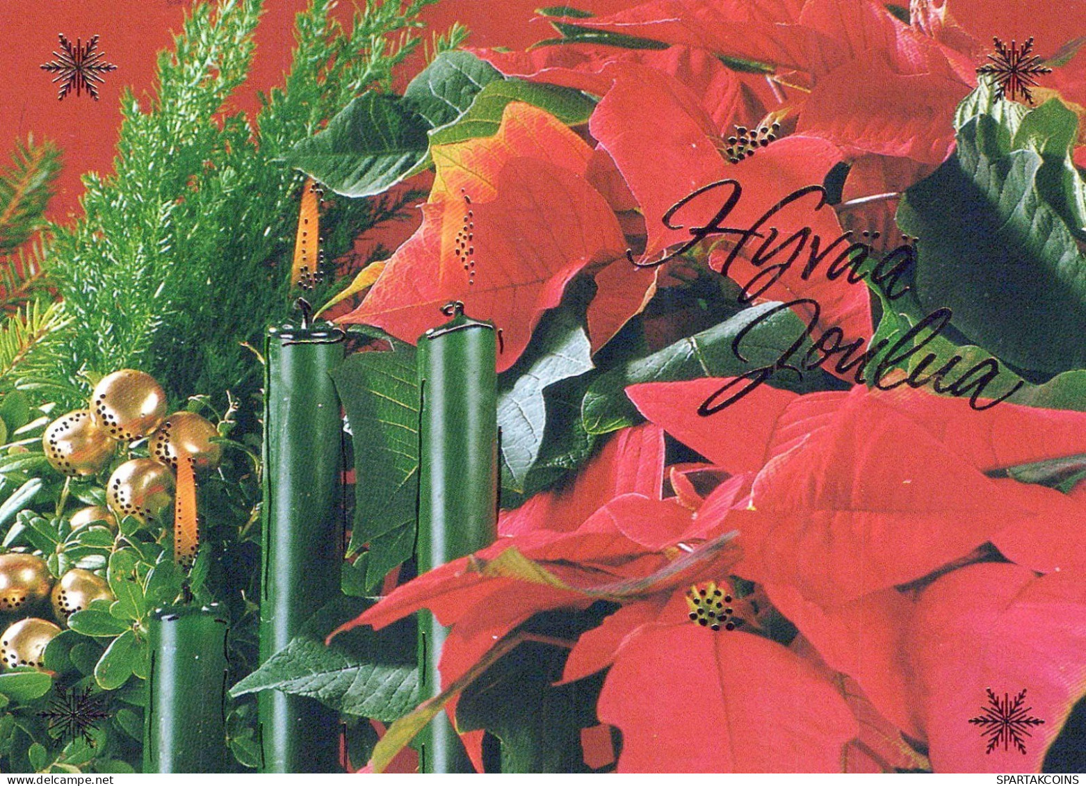 Feliz Año Navidad VELA Vintage Tarjeta Postal CPSM #PAT651.A - New Year