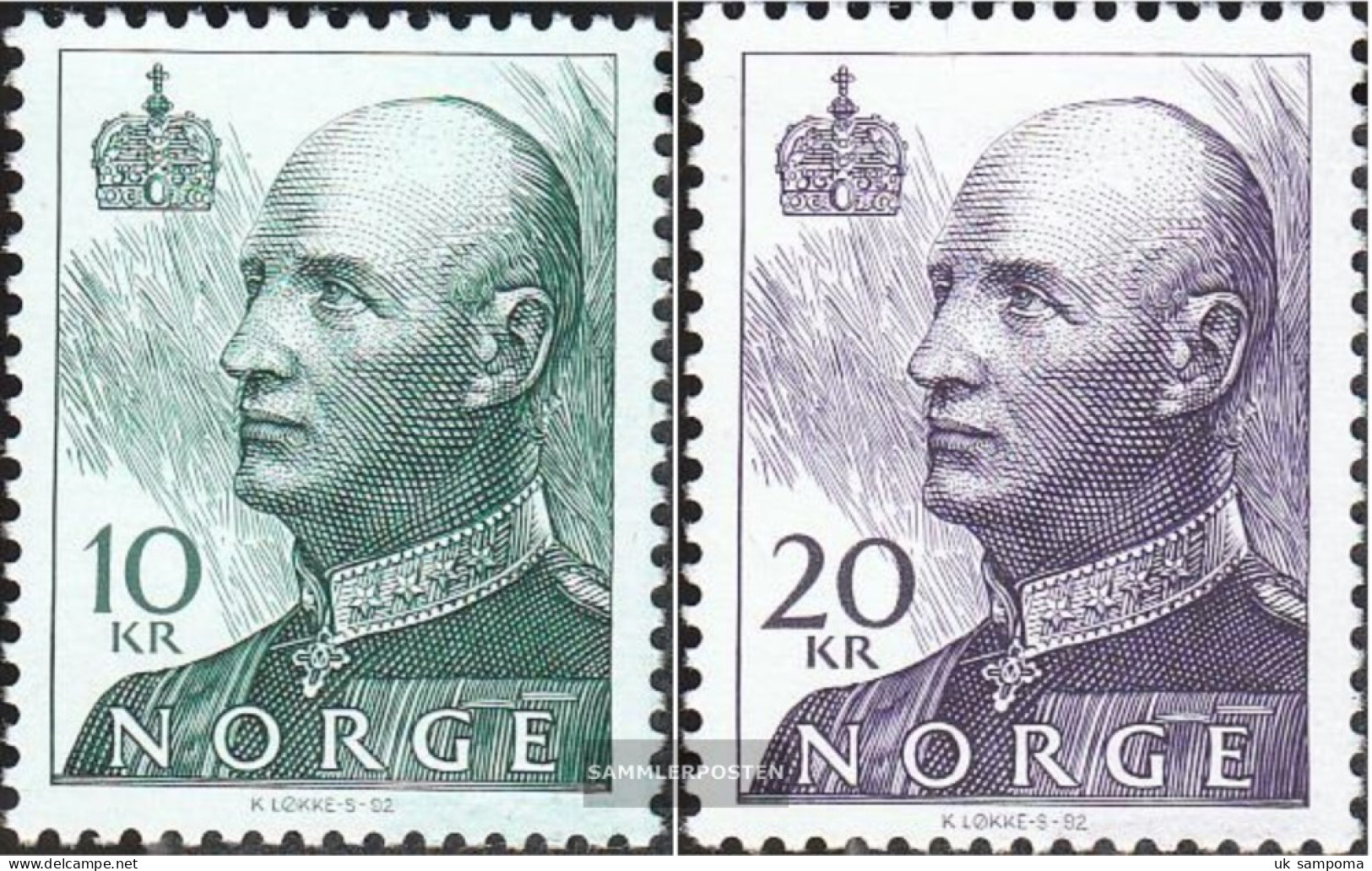 Norway 1131A Y-1132A Y (complete Issue) Unmounted Mint / Never Hinged 1993 King Harald V - Neufs