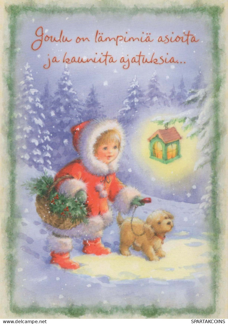 Happy New Year Christmas Children Vintage Postcard CPSM #PAS859.A - New Year