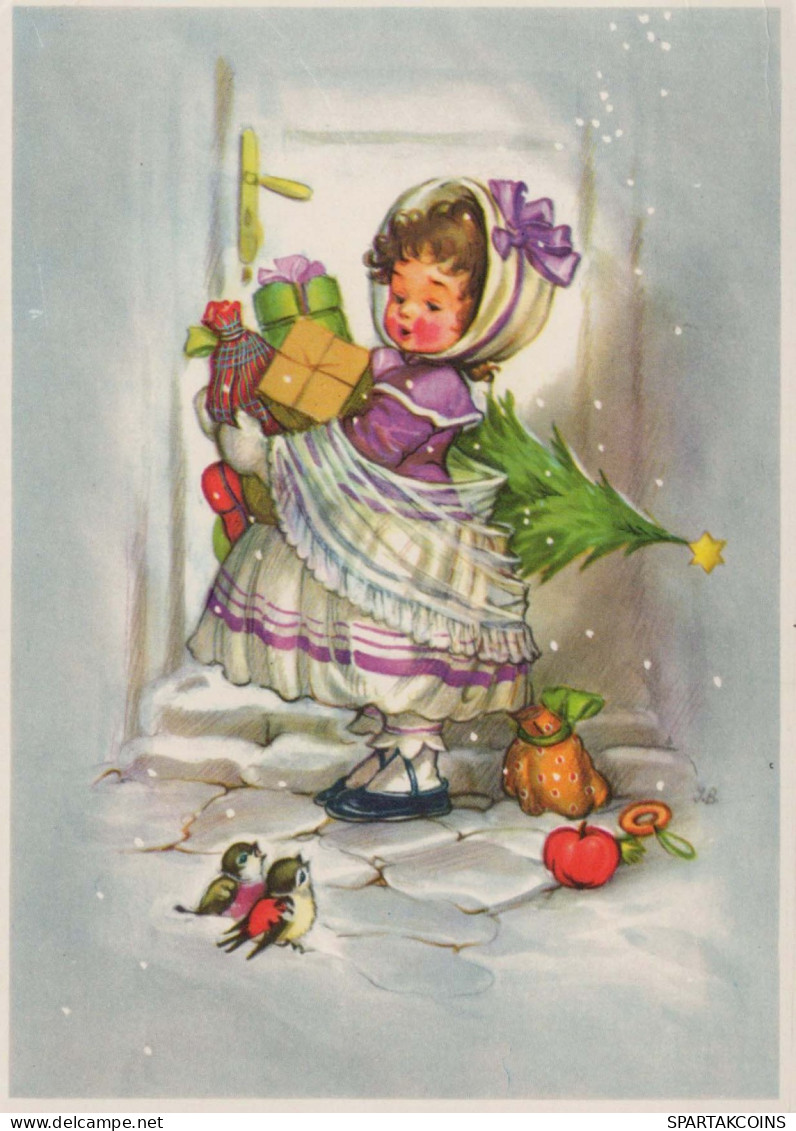 Feliz Año Navidad NIÑOS Vintage Tarjeta Postal CPSM #PAS815.A - New Year