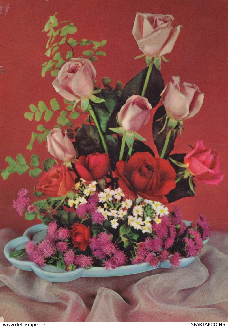 FIORI Vintage Cartolina CPSM #PAS606.A - Fleurs