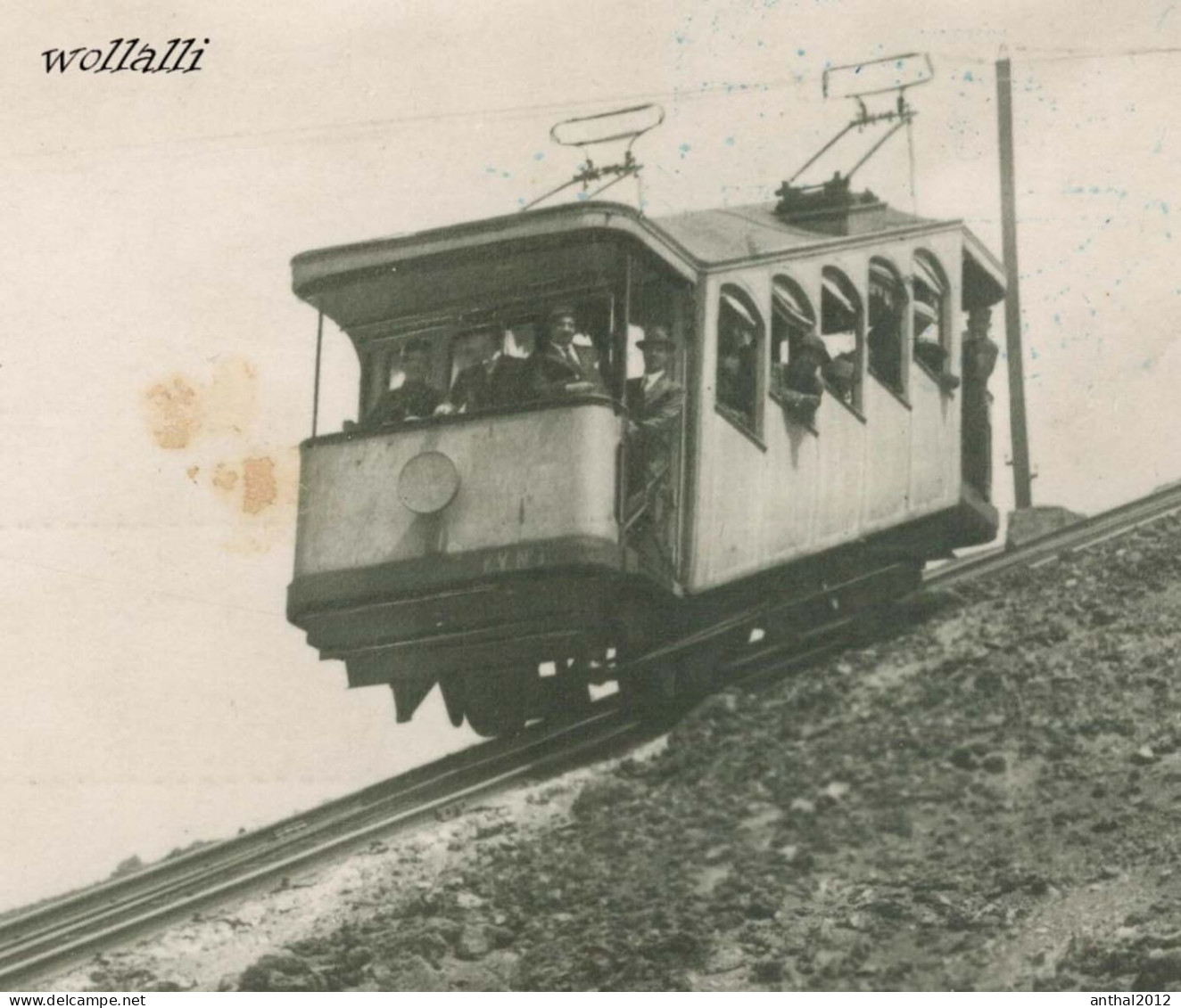 Superrar RESINA VESUVIO TRAMWAY THE FUNICOLARE POSTAL POSTCARD 16.4.1925 Cordova Verlag - Funicular Railway