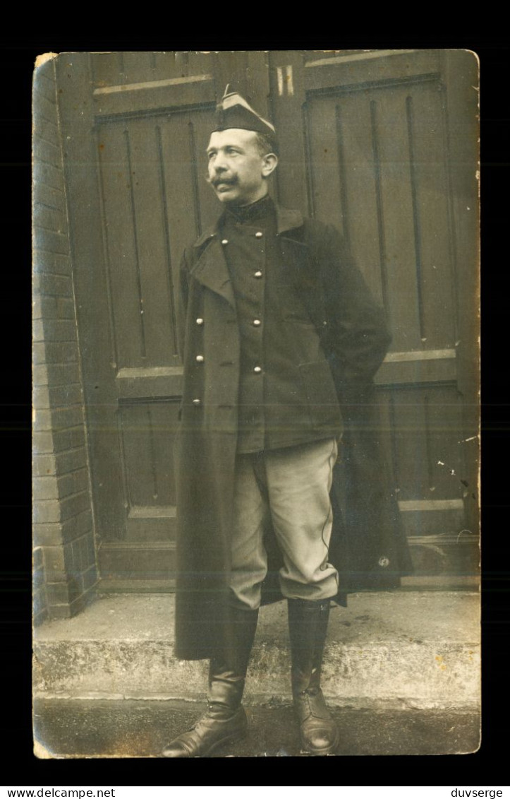 Carte Photo Militaire 1917 Officier Belge Gustave De Gendt  Prisonnier De Guerre Magdebourg Cachet ( Format 9cm X 14cm ) - Weltkrieg 1914-18