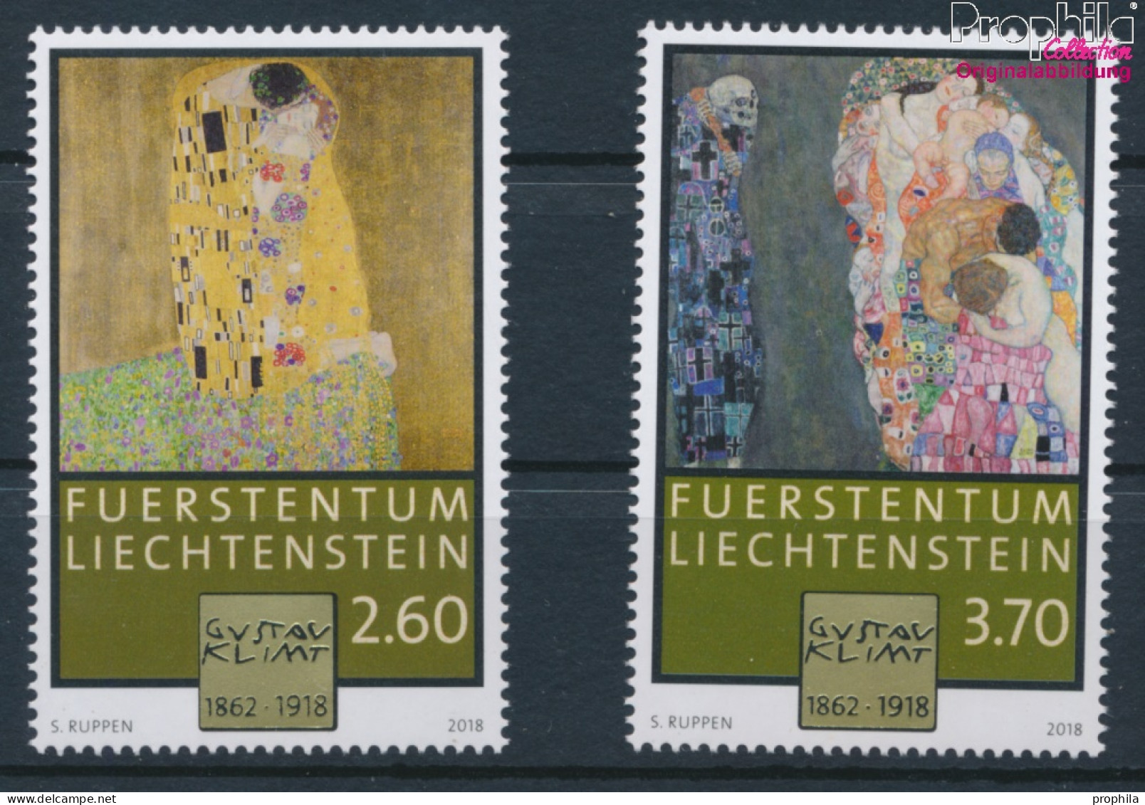 Liechtenstein 1895-1896 (kompl.Ausg.) Postfrisch 2018 Gustav Klimt (10391368 - Ungebraucht