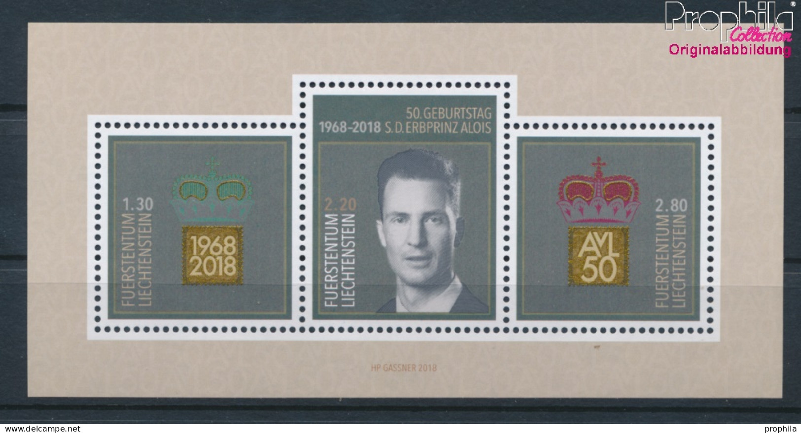 Liechtenstein Block31A (kompl.Ausg.) Postfrisch 2018 Erbprinz Alois (10391361 - Neufs
